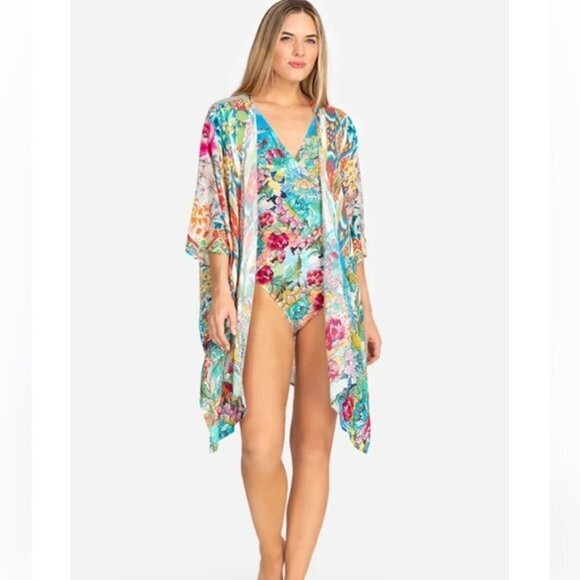 Johnny Was Pearce Short Kimono S/M - Picture 8 of 8